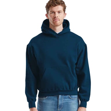 Fruit of the Loom Mens Supercotton Cotton Hoodie (Mountain Blue)