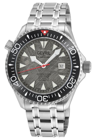 Reloj Suizo Automático Gris Gevril para Hombre Hudson Yards