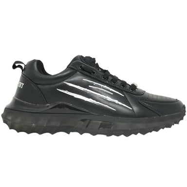 Zapatillas deportivas negras con logo y garra grande Plein Sport