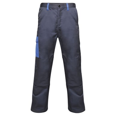 Regatta Mens Contrast Cargo Work Trousers (Navy/ New Royal Blue)