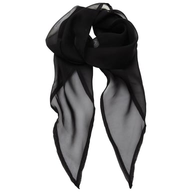 Premier Unisex Adult Colours Chiffon Scarf (Black)