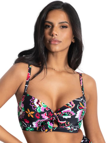 Pour Moi Sunshine Padded Underwired Tie Bikini Top