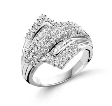 Orphelia Women's 925 Sterling Silver Ring - Silver R-3662