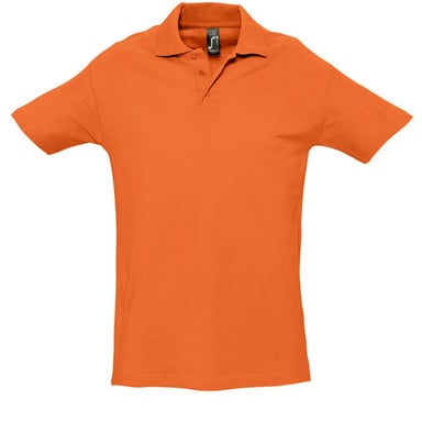 SOLS Mens Spring II Short Sleeve Heavyweight Polo Shirt (Orange)