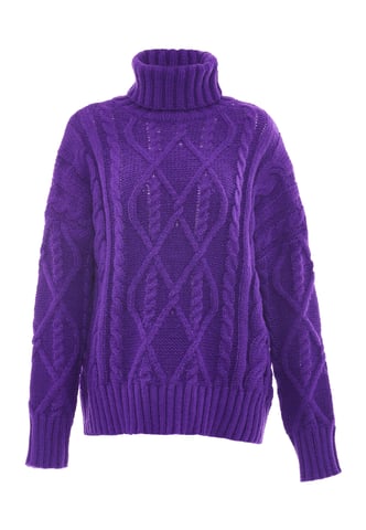 Mymo Turtleneck  pullover women purple