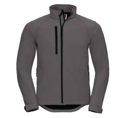 Russell Mens Plain Soft Shell Jacket (Titanium)