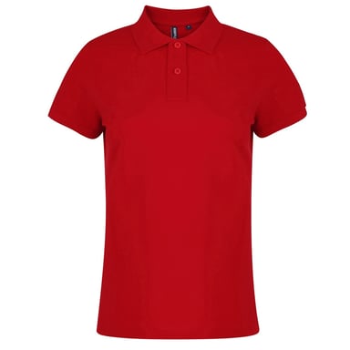 Asquith & Fox Womens/Ladies Plain Short Sleeve Polo Shirt (Red)