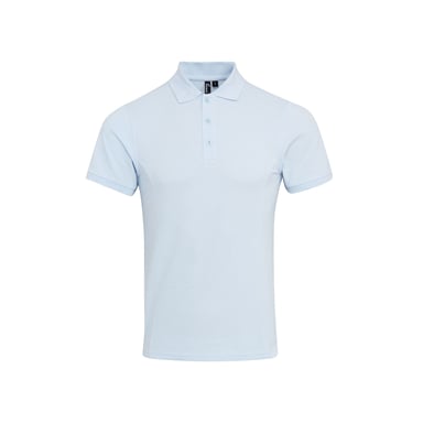 Premier Mens Coolchecker Plus Pique Polo With CoolPlus (Light Blue)