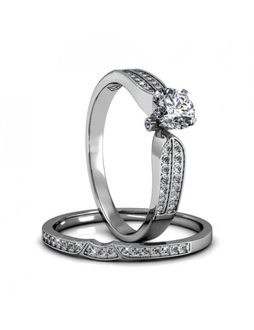 Anillo Emperatriz - Plata y Cristal