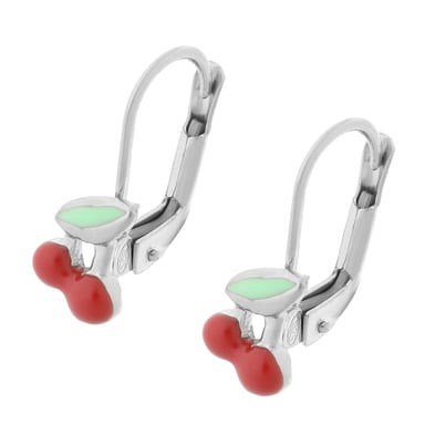 Orphelia 'Apple' Child's 925 Sterling Silver Drop Earrings - Silver ZO-7149/2