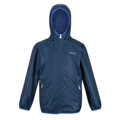 Regatta Great Outdoors Childrens/Kids Lever II Packaway Rain Jacket (Moonlight Denim)