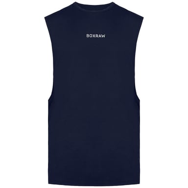 BoxRaw SMRT-TEC Camiseta sin mangas azul marino para hombre