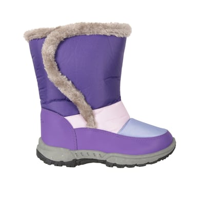 Mountain Warehouse Childrens/Kids Caribou Adaptive Snow Boots (Purple)