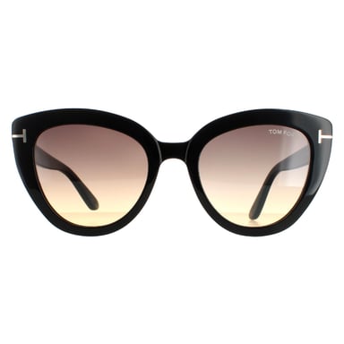 Gafas de sol Tom Ford Izzi FT0845 01B Negro Brillante Smoke Gradient