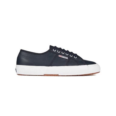 Superga Unisex Adult 2750 Efglu Leather Trainers (Blue Navy)