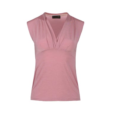 Pink Rose V Neck Top