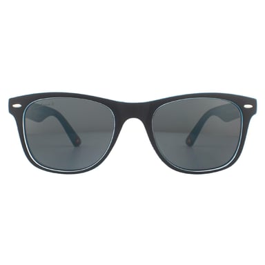Gafas de sol polarizadas unisex Montana Rectangle mate azul claro humo