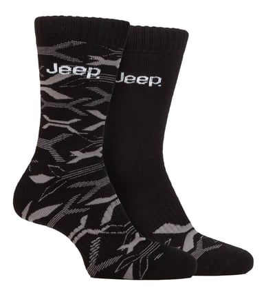 Calcetines Bamboo para hombre, suaves y transpirables, acolchados y gruesos, estilo acanalado - Negro / Carboncillo