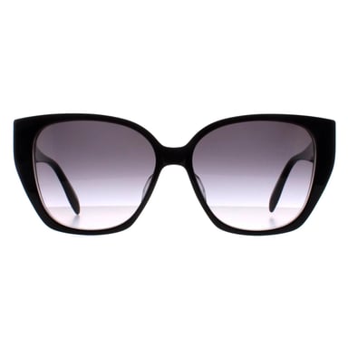 Alexander McQueen Cat Eye Womens Negro Gris Gradiente AM0284S