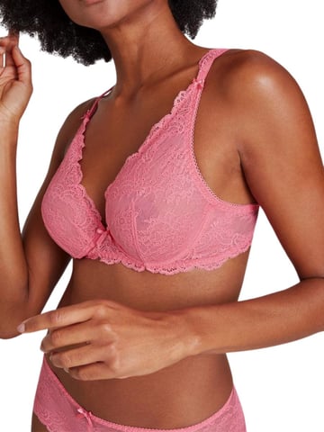 Danse Des Sens Triangle Plunge Bra - Irresistible Red