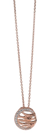 Orphelia Women's 925 Sterling Silver Chain with Pendant - Rose ZH-6031/1