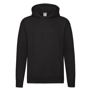 Fruit of the Loom Mens Premium Hoodie (Black)