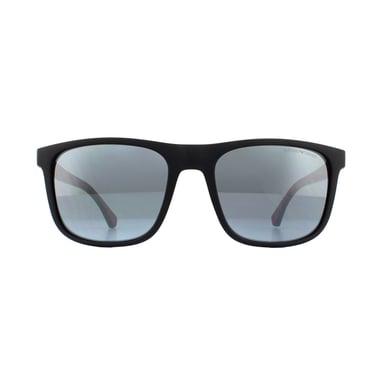 Emporio Armani Gafas de Sol 4129 50016G Negro Mate Gris Claro Espejo Negro
