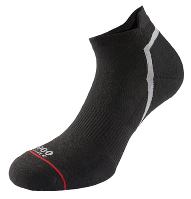 1000 Mile - Calcetines tobilleros transpirables de una capa para hombre - Negro