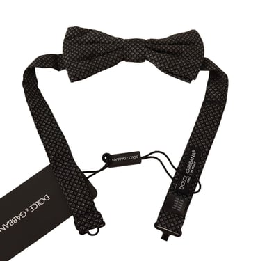 Pajarita de papillon con cuello ajustable de seda estampada
