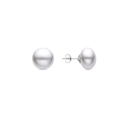 Pendientes Luxenter Nandi de Plata de Ley 925 y Perla Blanca acabado en rodio