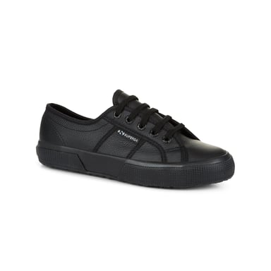 Superga Unisex Adult 2750 Efglu Leather Trainers (Total Black)