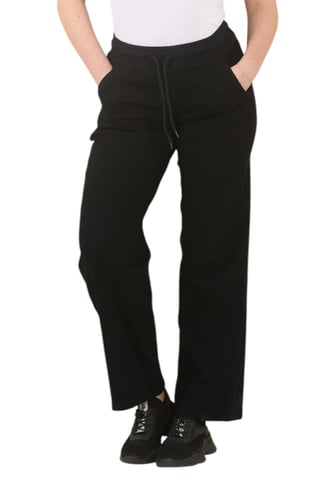MYT Womens Elasticated High Waist Wide Leg Jeans en negro