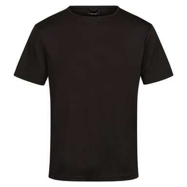 Regatta Mens Pro Reflective Moisture Wicking T-Shirt (Black)