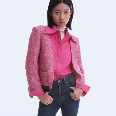 Tweed short jacket