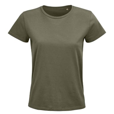 SOLS Womens/Ladies Pioneer Organic T-Shirt (Khaki)