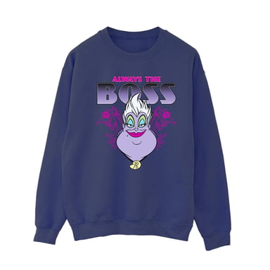 Disney Womens/Ladies The Little Mermaid Ursula Mum Is The Boss Sweatshirt (Navy Blue)