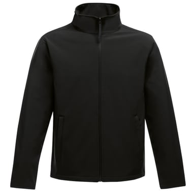 Regatta Standout Mens Ablaze Printable Soft Shell Jacket (Black/Black)