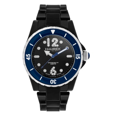 Haurex italia: reloj negro de belleza para mujer
