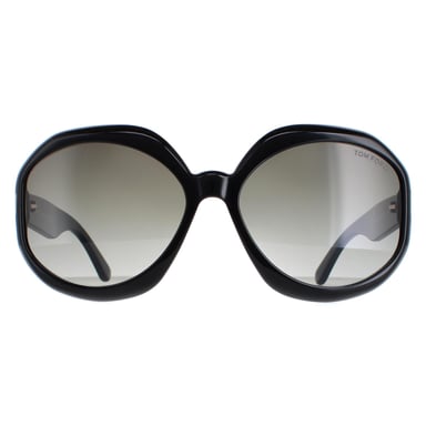 Gafas de sol Tom Ford Georgia 02 FT1011 01B negro brillante degradado ahumado