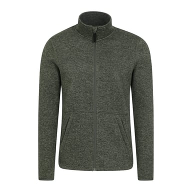 Mountain Warehouse Mens Idris III Full Zip Fleece Jacket (Green)
