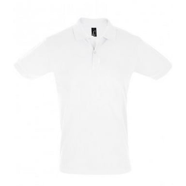 SOLS Mens Perfect Pique Short Sleeve Polo Shirt (White)