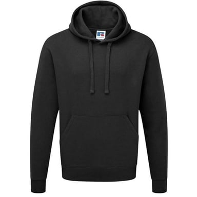 Russell Colour Mens Hooded Sweatshirt / Hoodie (Black)