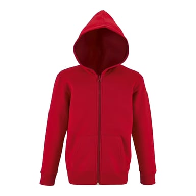 SOLS Childrens/Kids Stone Full Zip Hoodie (Red)