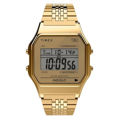 Timex T80 Unisex's Gold Watch TW2R79200