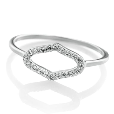 Orphelia 'Normandy' Women's 925 Sterling Silver Ring - Silver ZR-7574