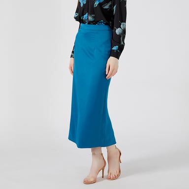 Midi straight skirt
