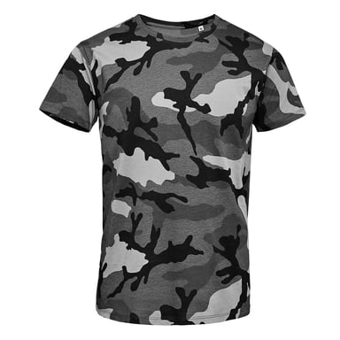 SOLS Mens Camo Short Sleeve T-Shirt (Grey Camo)