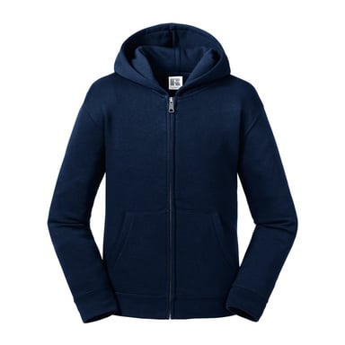 Russell Kids/Childrens Authentic Zip Hooded Sweatshirt (French Navy)