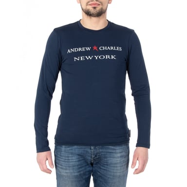 Andrew Charles By Andy Hilfiger Mens LS T-Shirt TS160 031002 Selma Navy