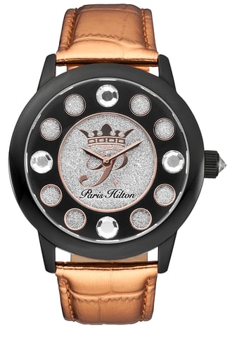 Reloj Paris Hilton Fame con esfera negra para mujer